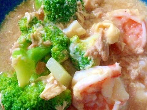 中華風 エビ イカ ブロッコリーの玉子あんかけ レシピ 作り方 By Balletmom 楽天レシピ